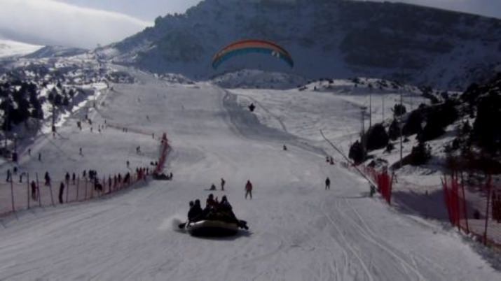 Kayak, Karda Rafting ve Yamaç Paraşütü Bir Arada, Ergan Dağında